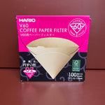 Hario V60 Coffee Paper Filter - 100 pack