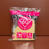 Hario V60 Coffee Paper Filter - 100 pack