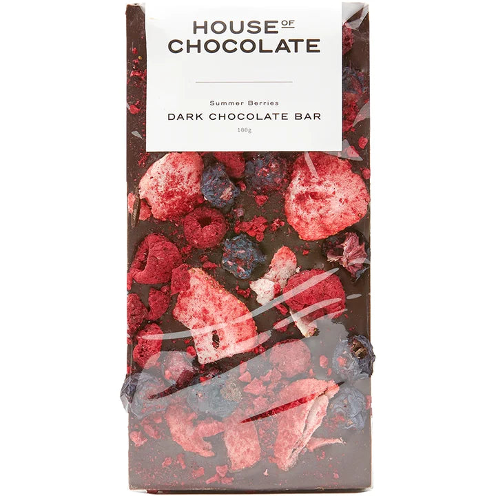 House of Chocolate - Summer Berries Dark Chocolate Bar